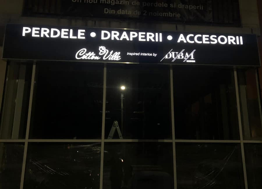 Casete Luminoase din Dibond