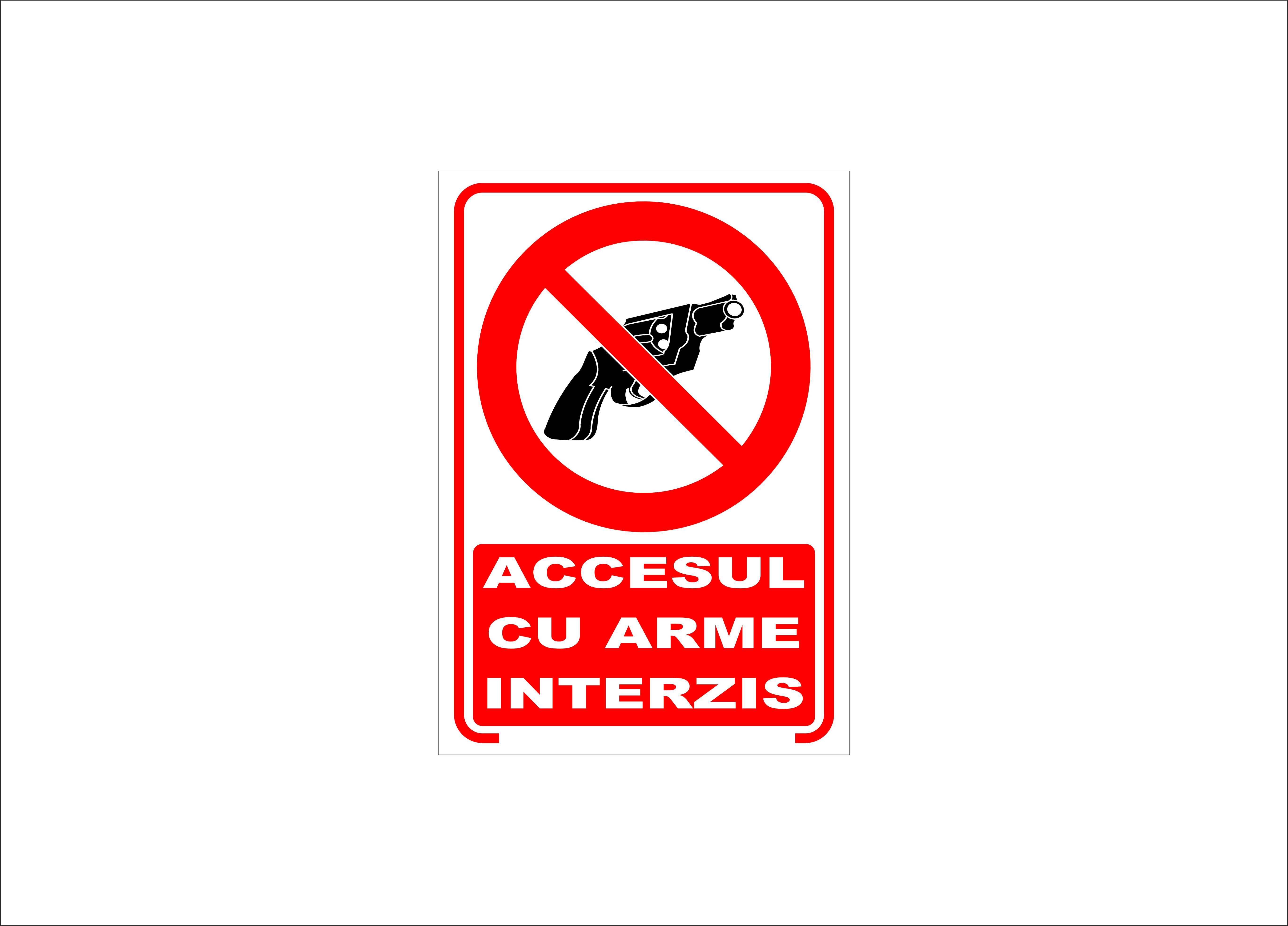 ACCESUL CU ARME INTERZIS