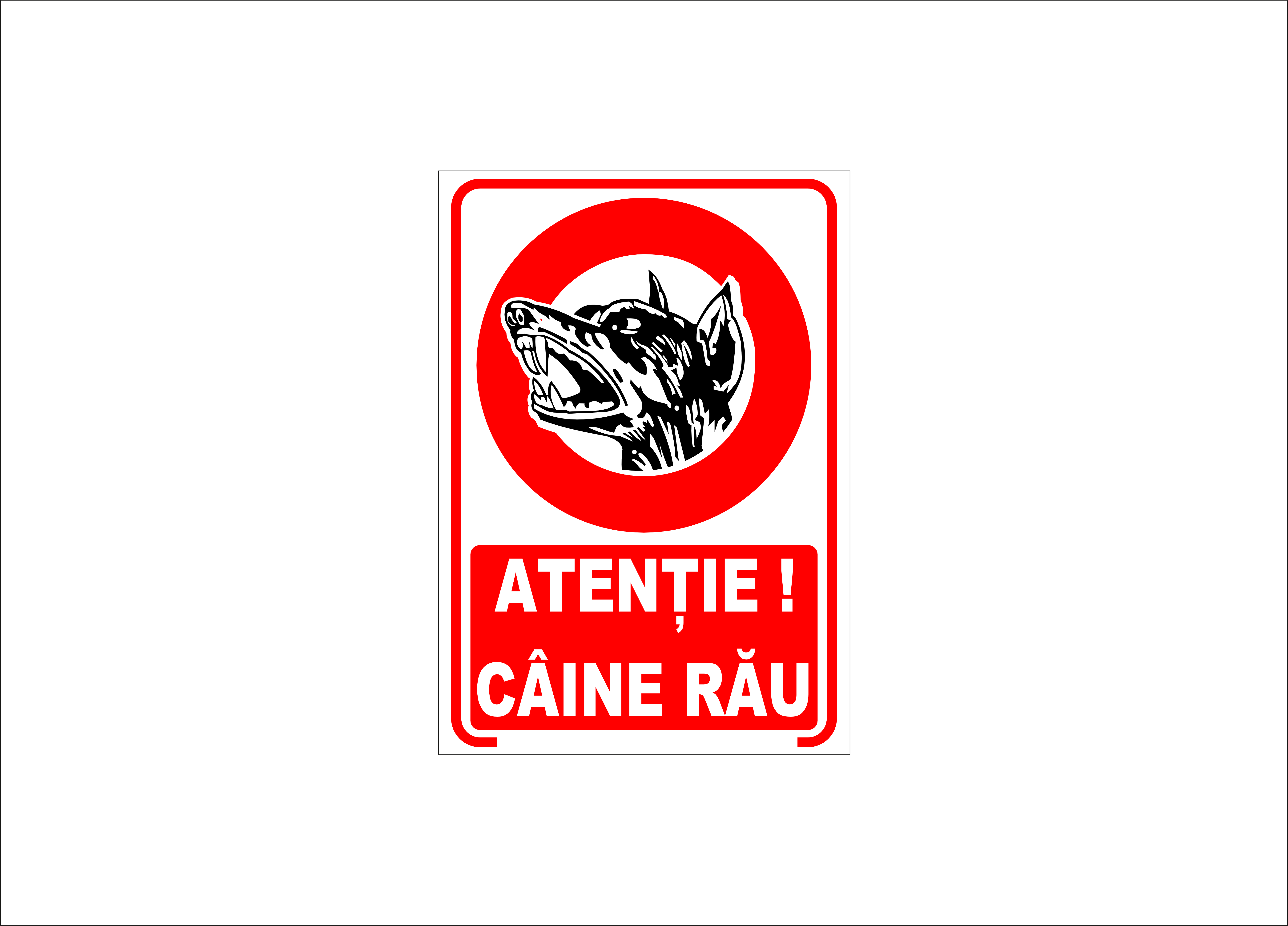 ATENTIE CAINE RAU