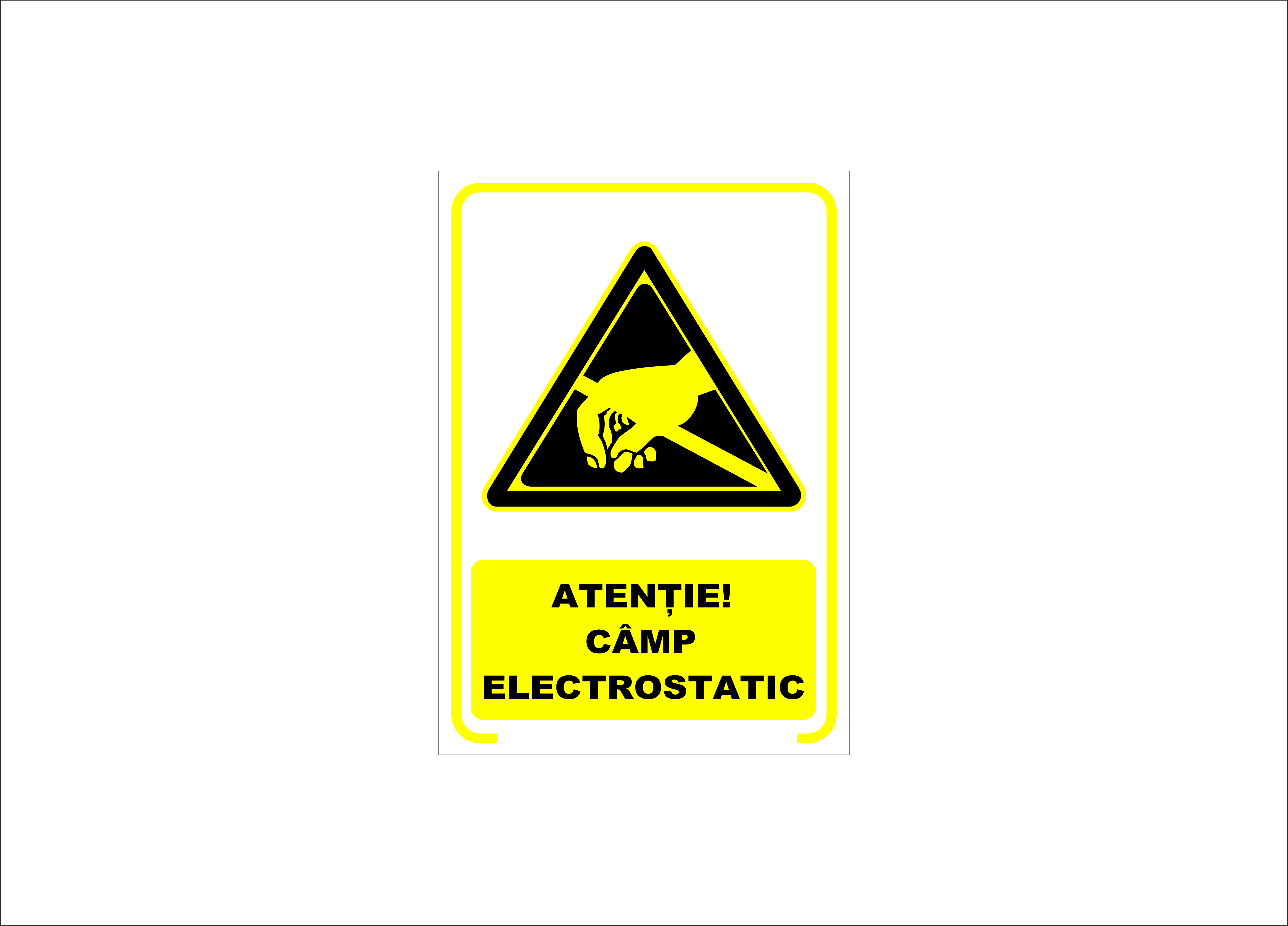 ATENȚIE CÂMP ELECTROSTATIC