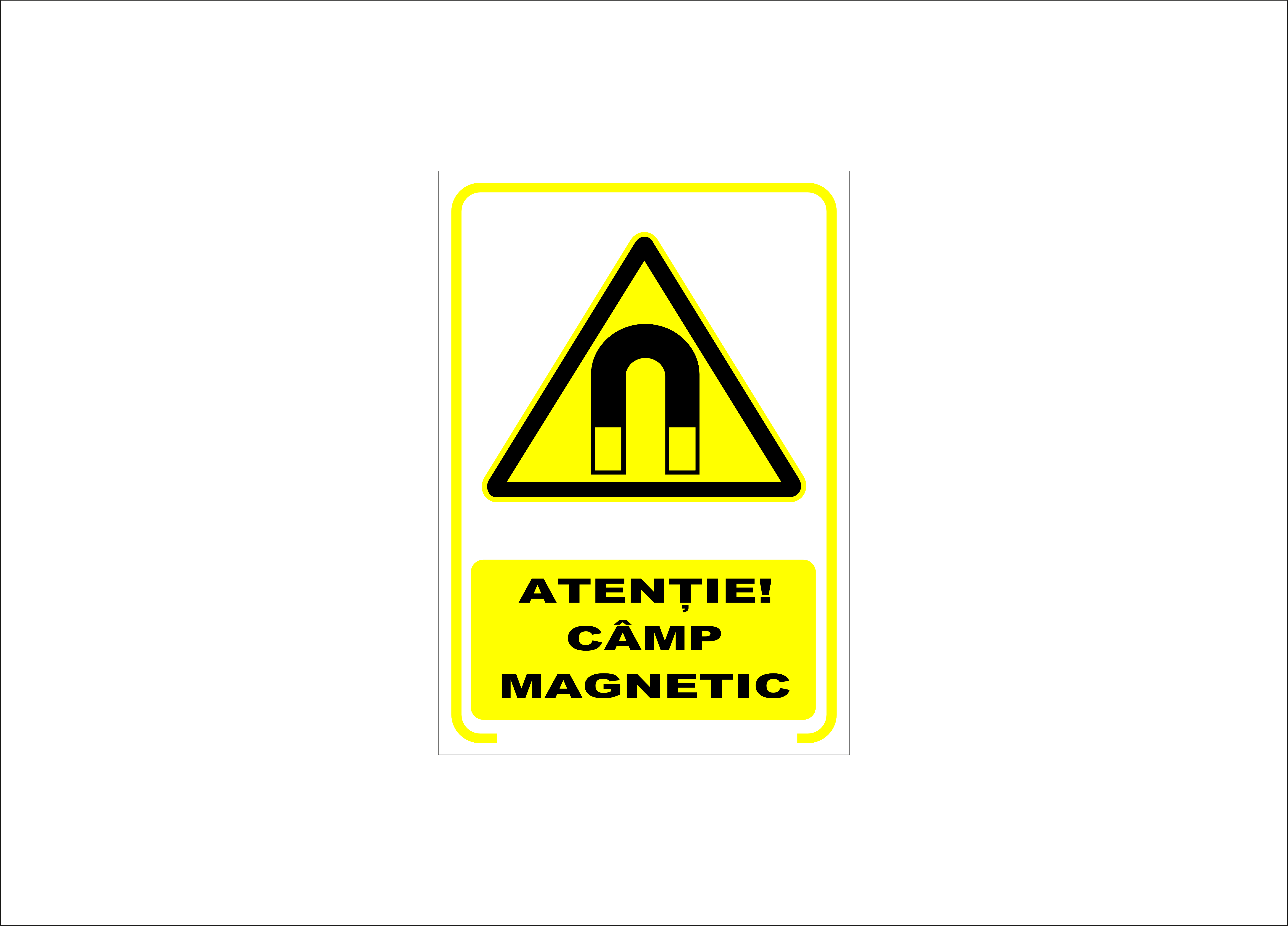ATENȚIE CÂMP MAGNETIC
