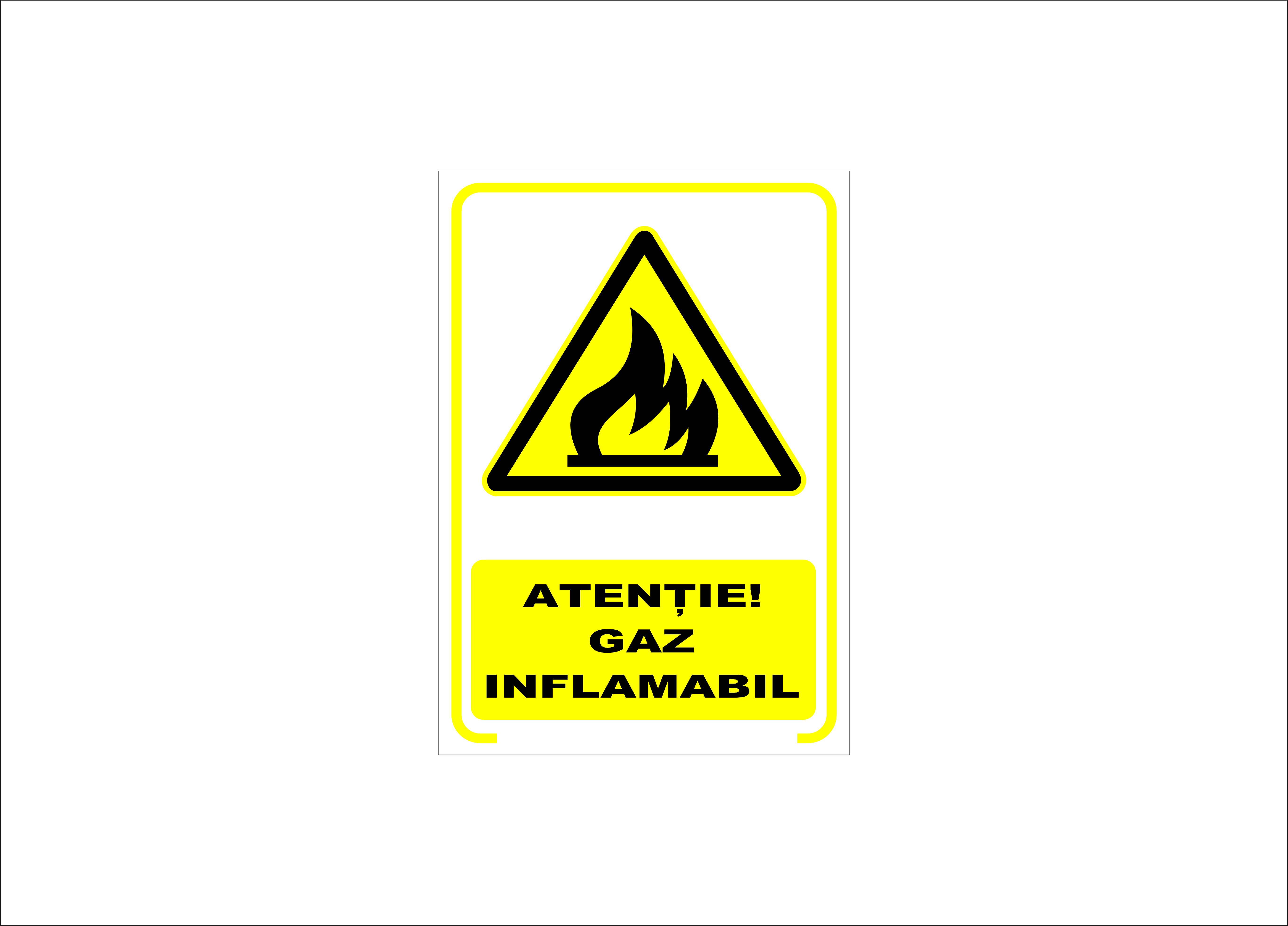 ATENȚIE GAZ INFLAMABIL