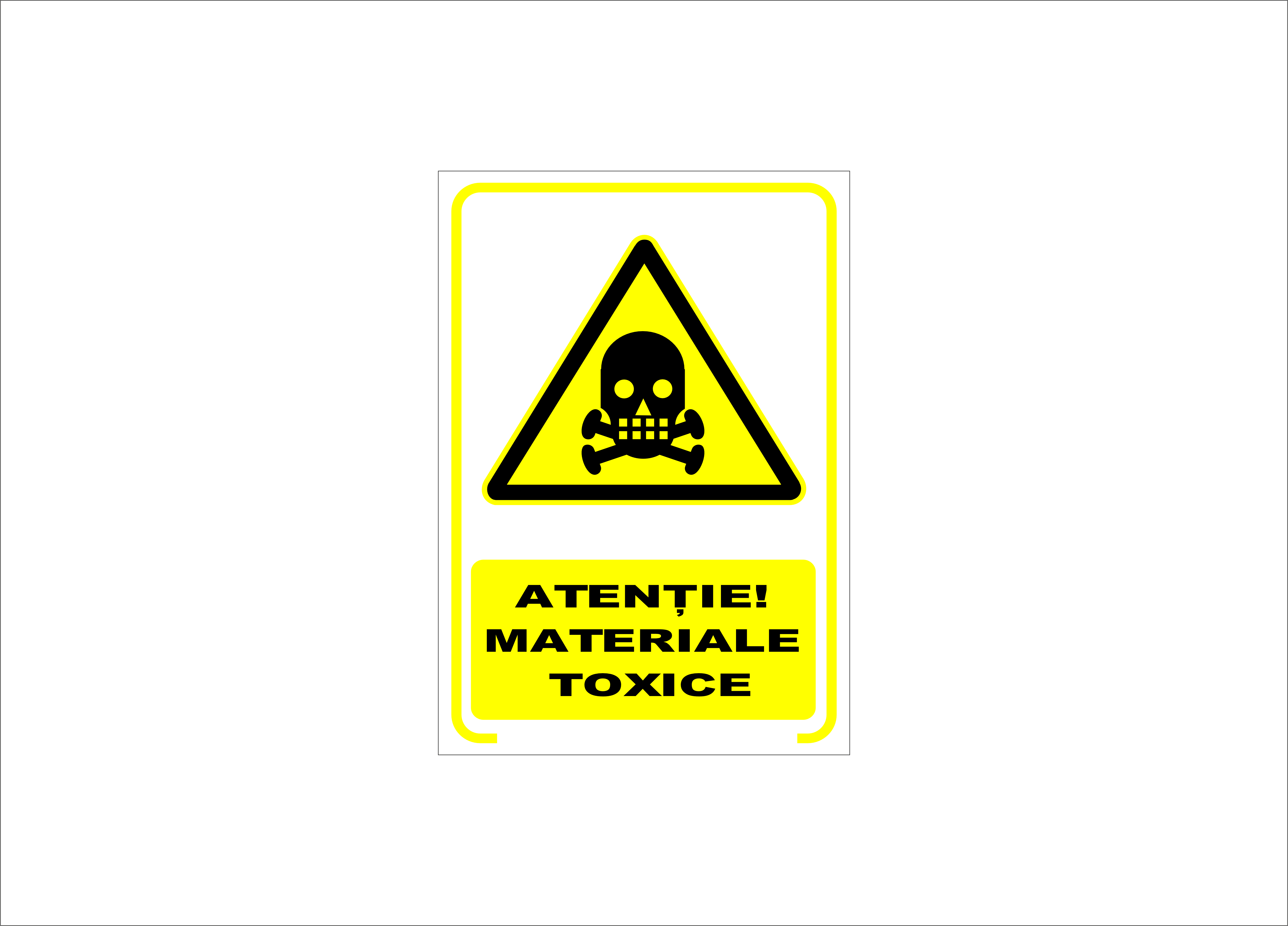 ATENȚIE MATERIALE TOXICE
