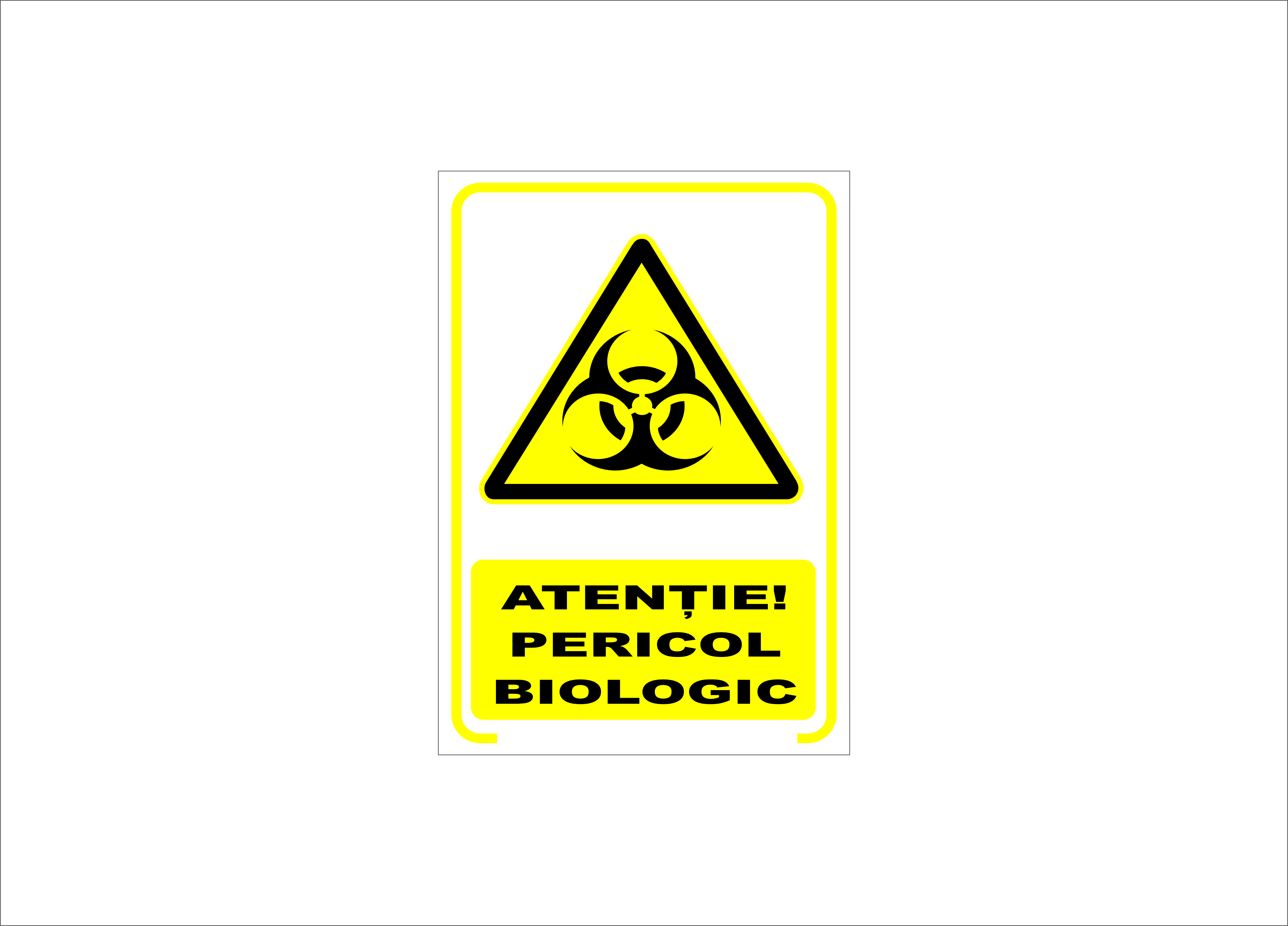 ATENȚIE PERICOL BIOLOGIC