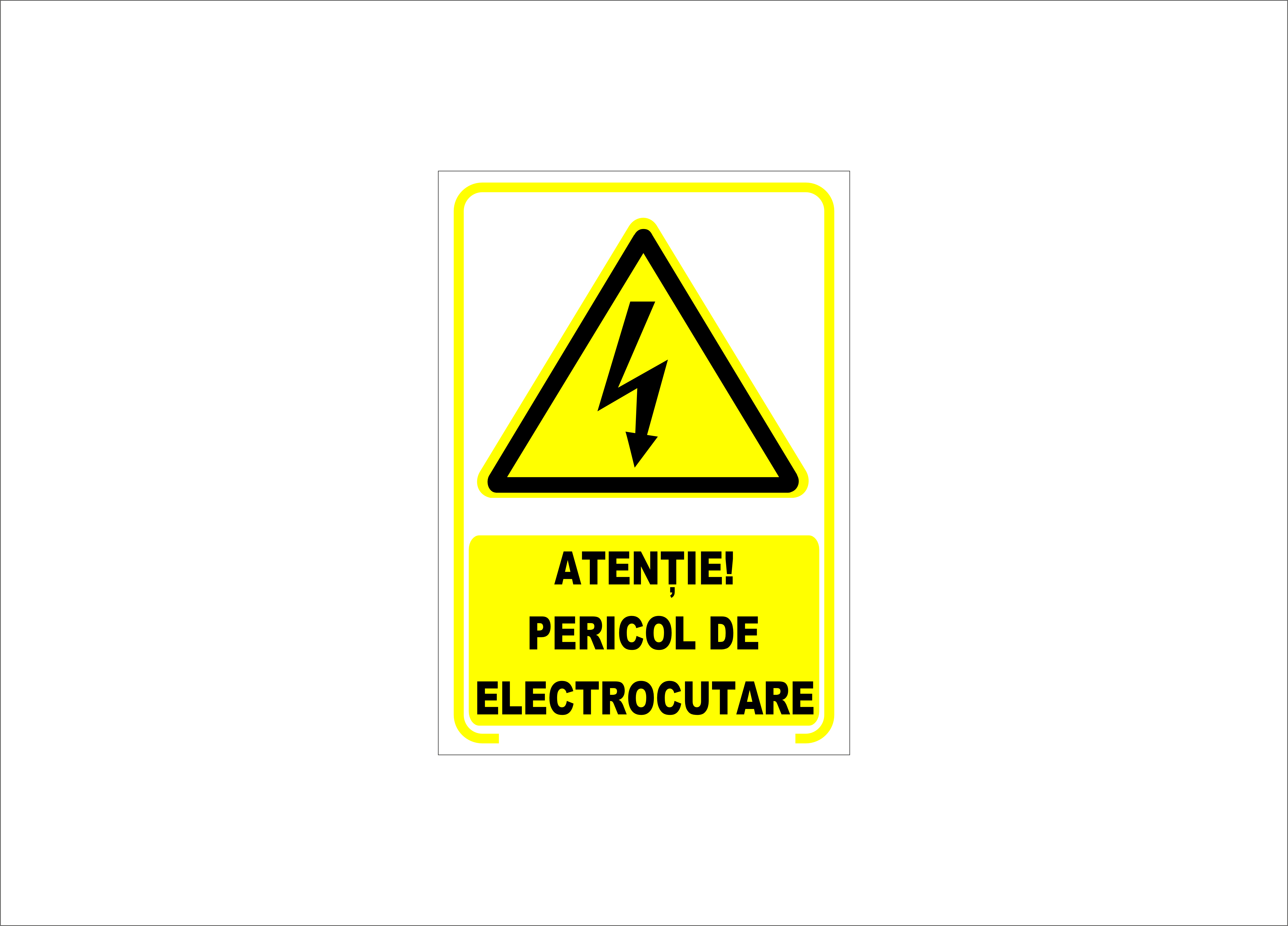 ATENȚIE PERICOL DE ELECTROCUTARE