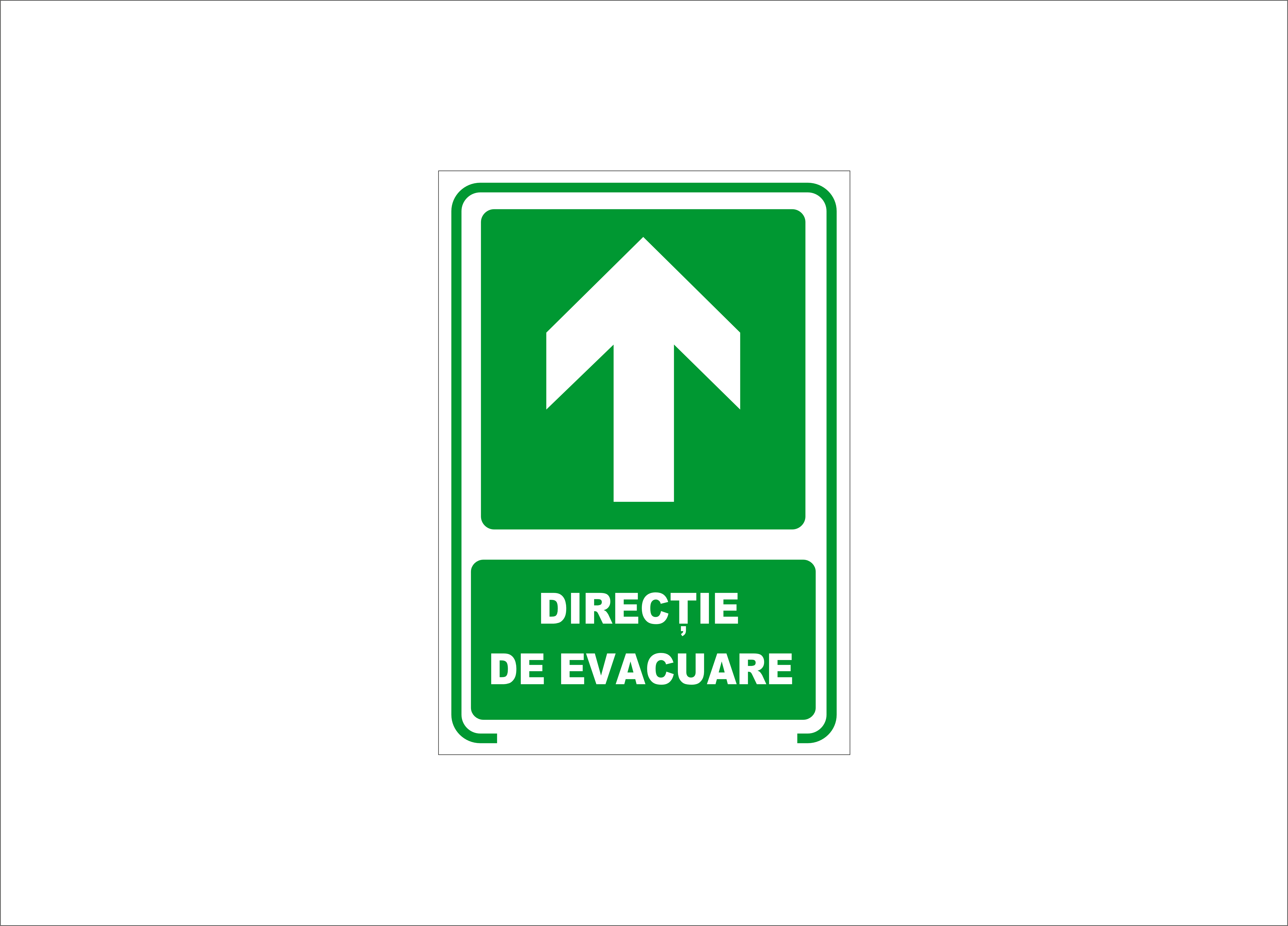 DIRECTIE DE EVACUARE INAINTE