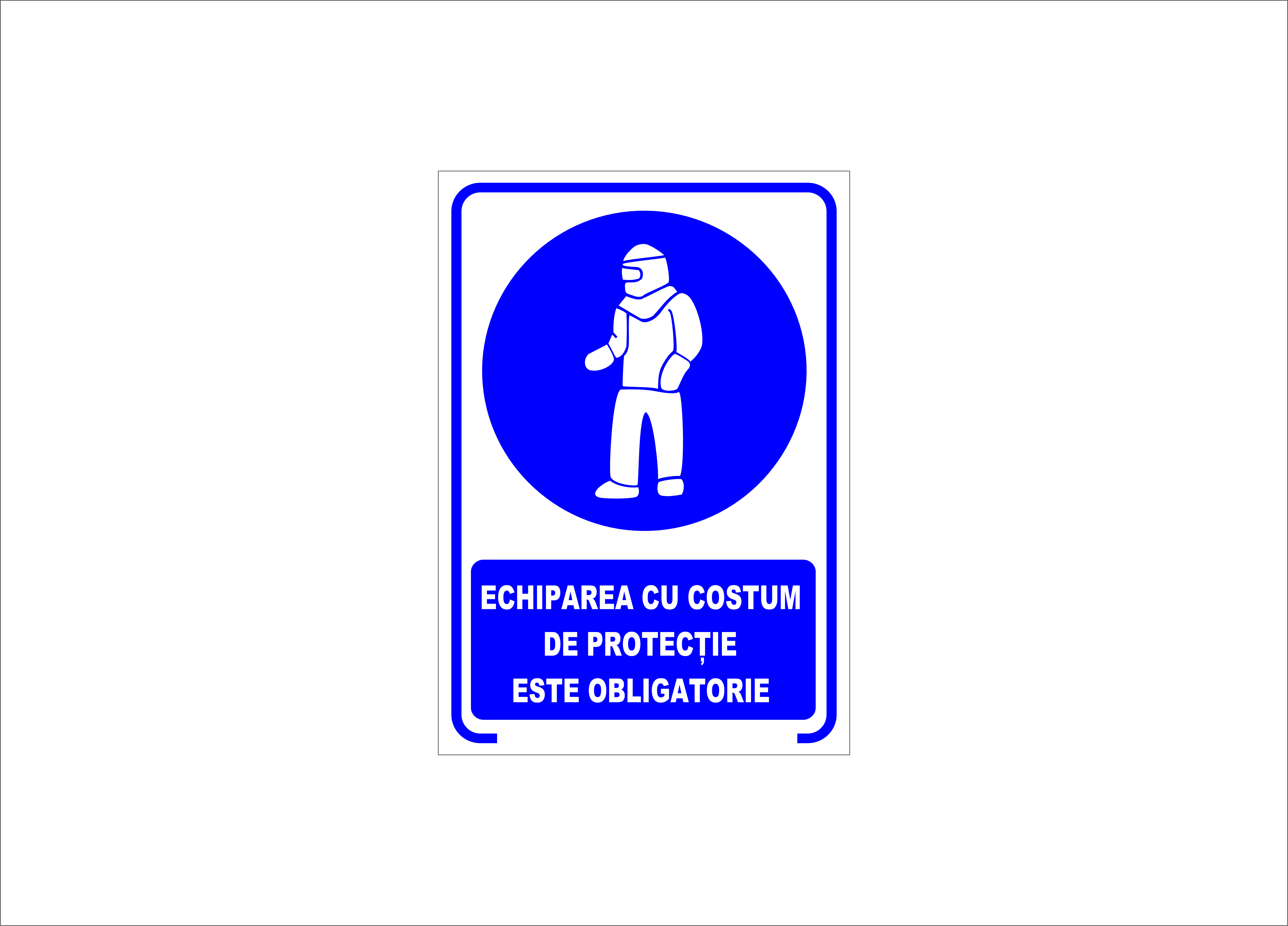 ECHIPAREA CU COSTUM DE PROTECTIE ESTE OBLIGATORIE