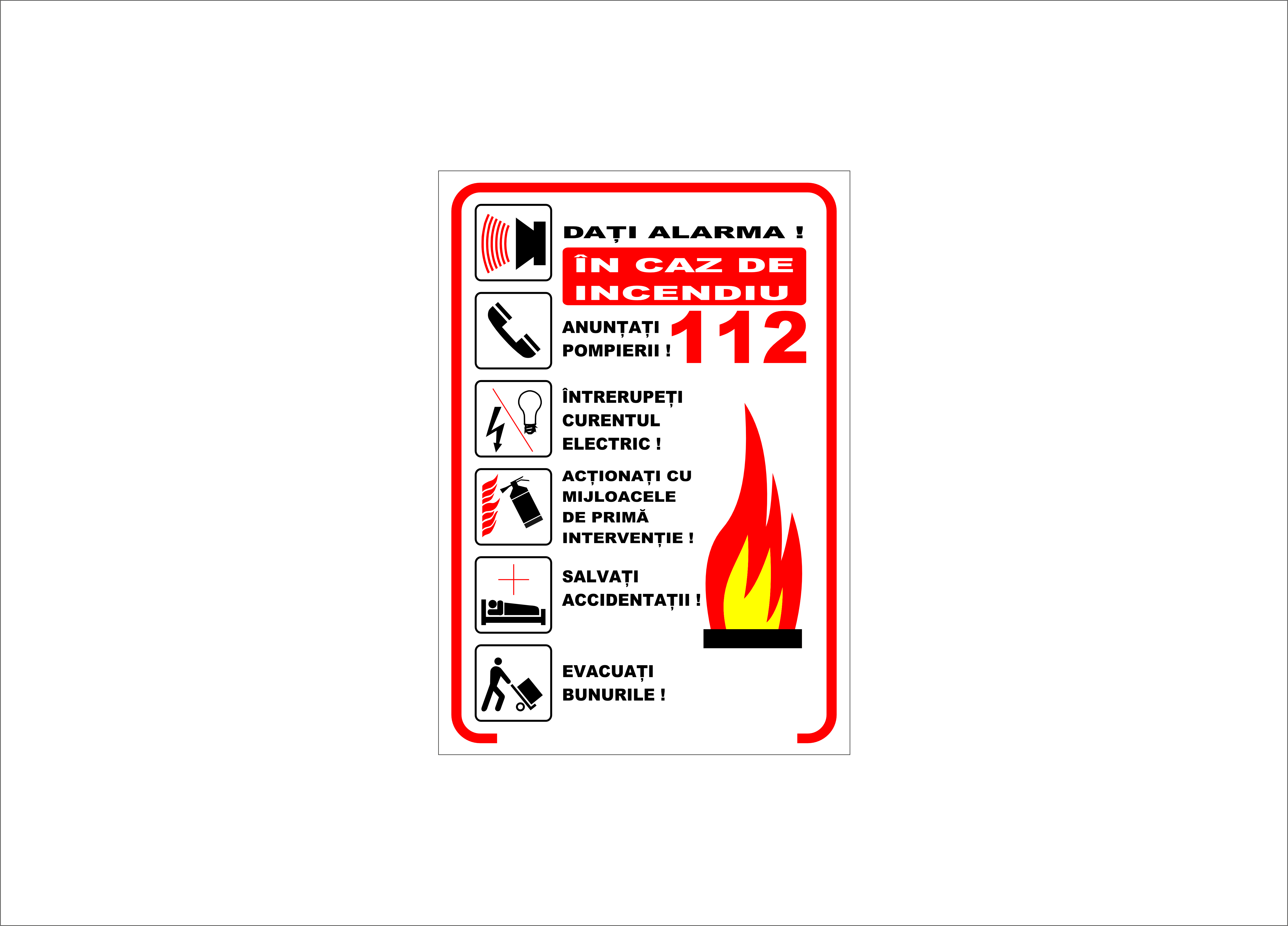 INSTRUCTIUNI IN CAZ DE URGENTA