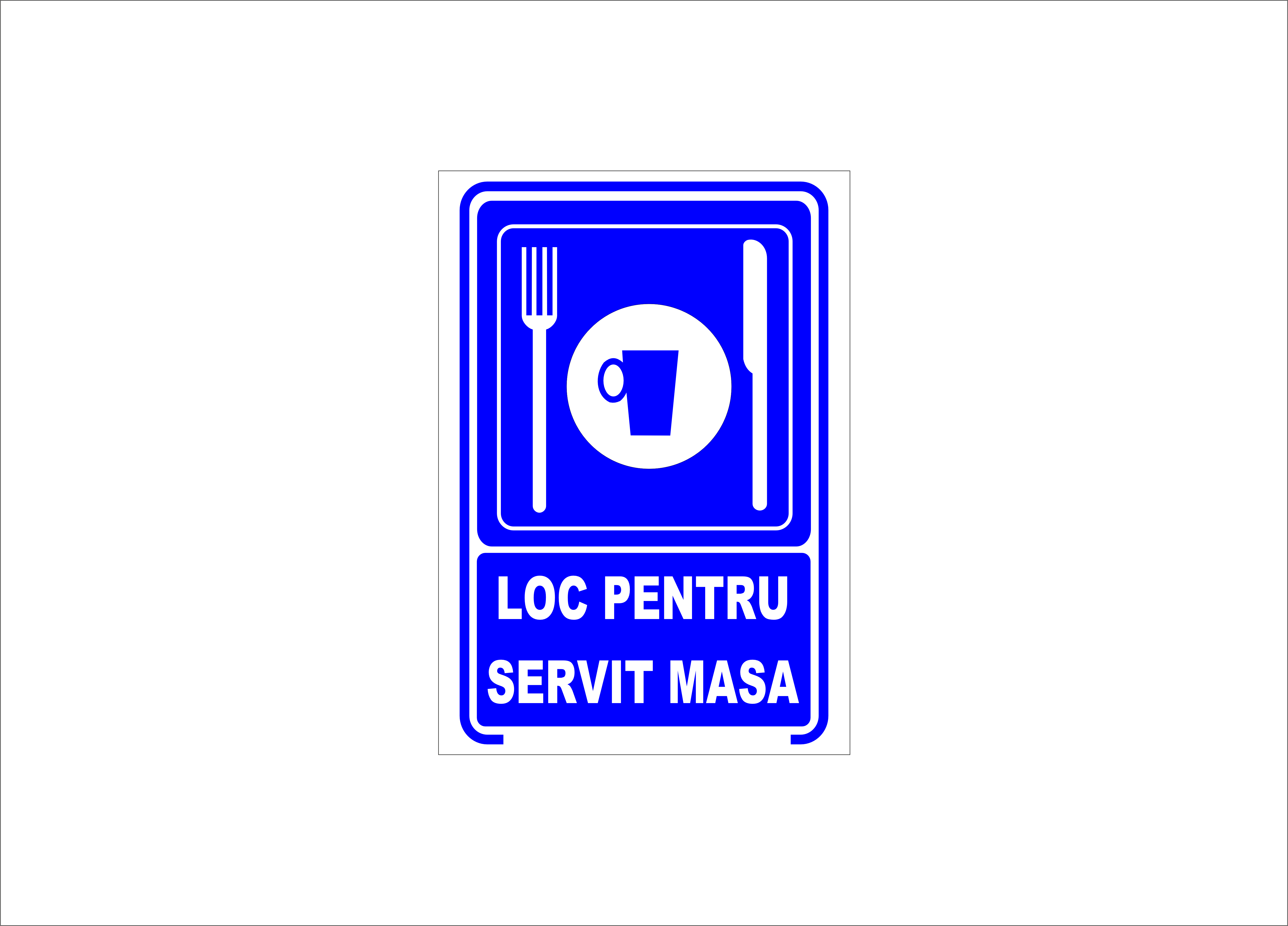 LOC PENTRU SERVIT MASA