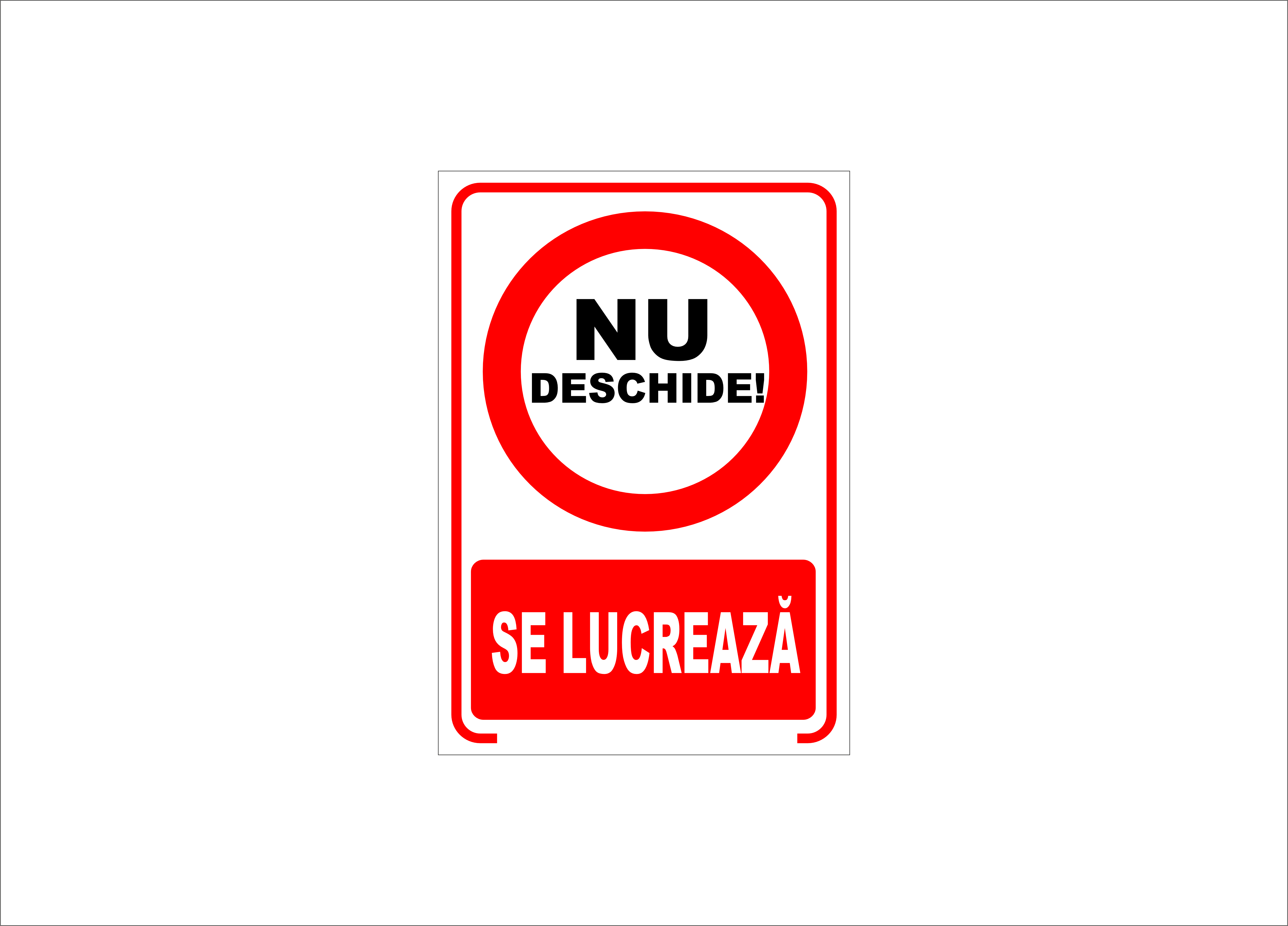 NU DESCHIDE SE LUCREAZA
