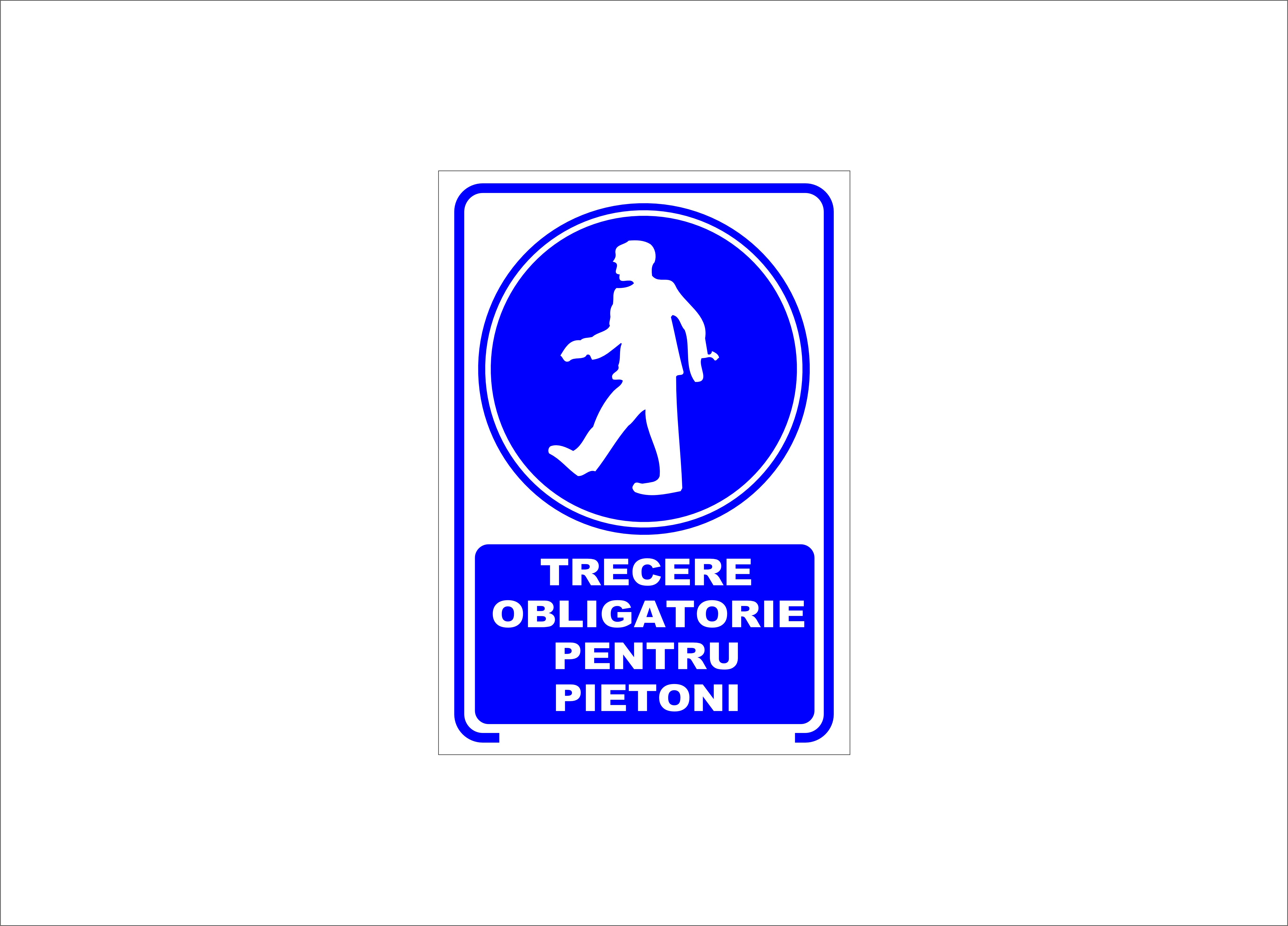 TRECERE OBLIGATORIE PENTRU PIETONI