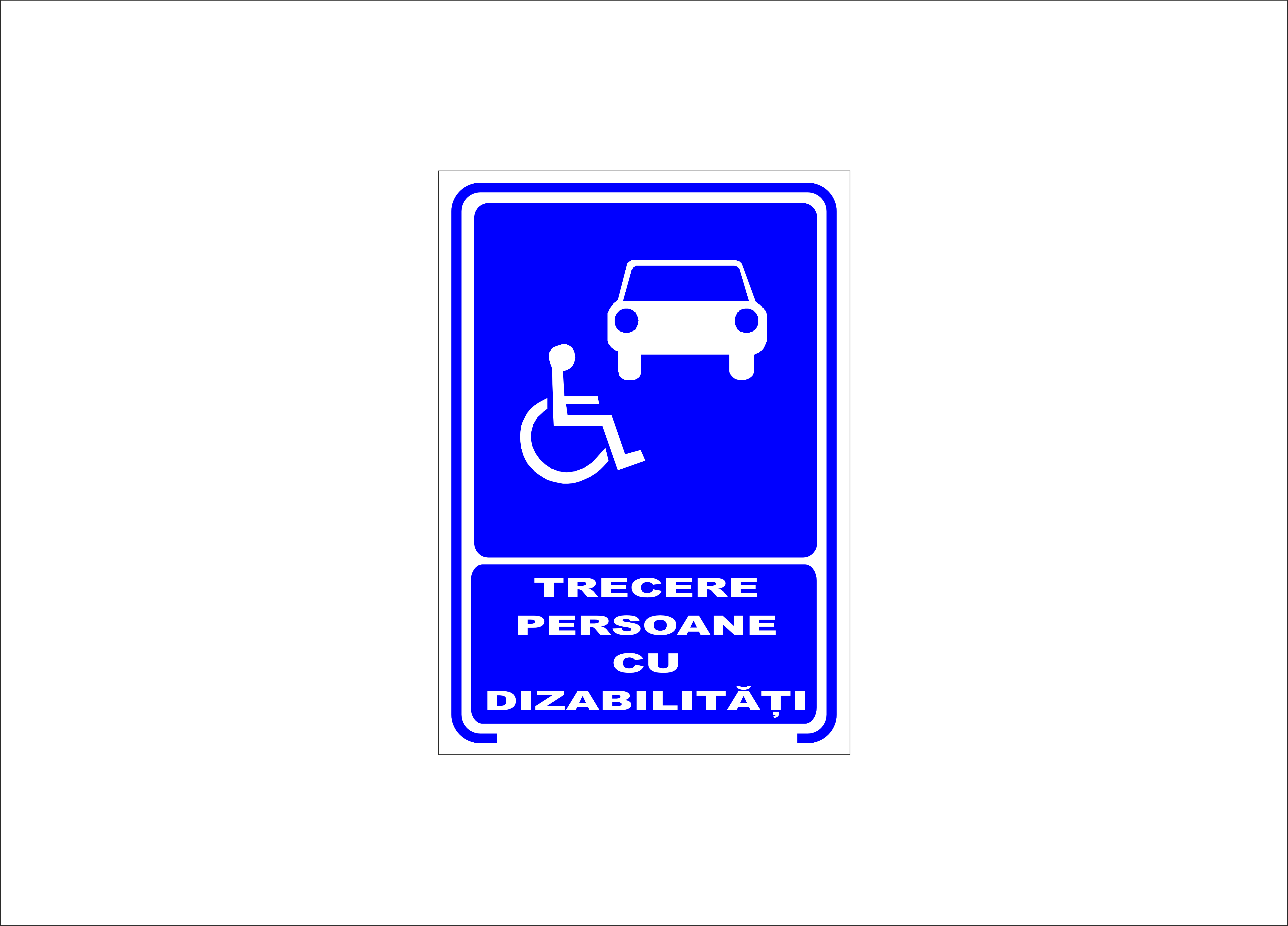 TRECERE PENTRU PERSOANE CU DIZABILITATI