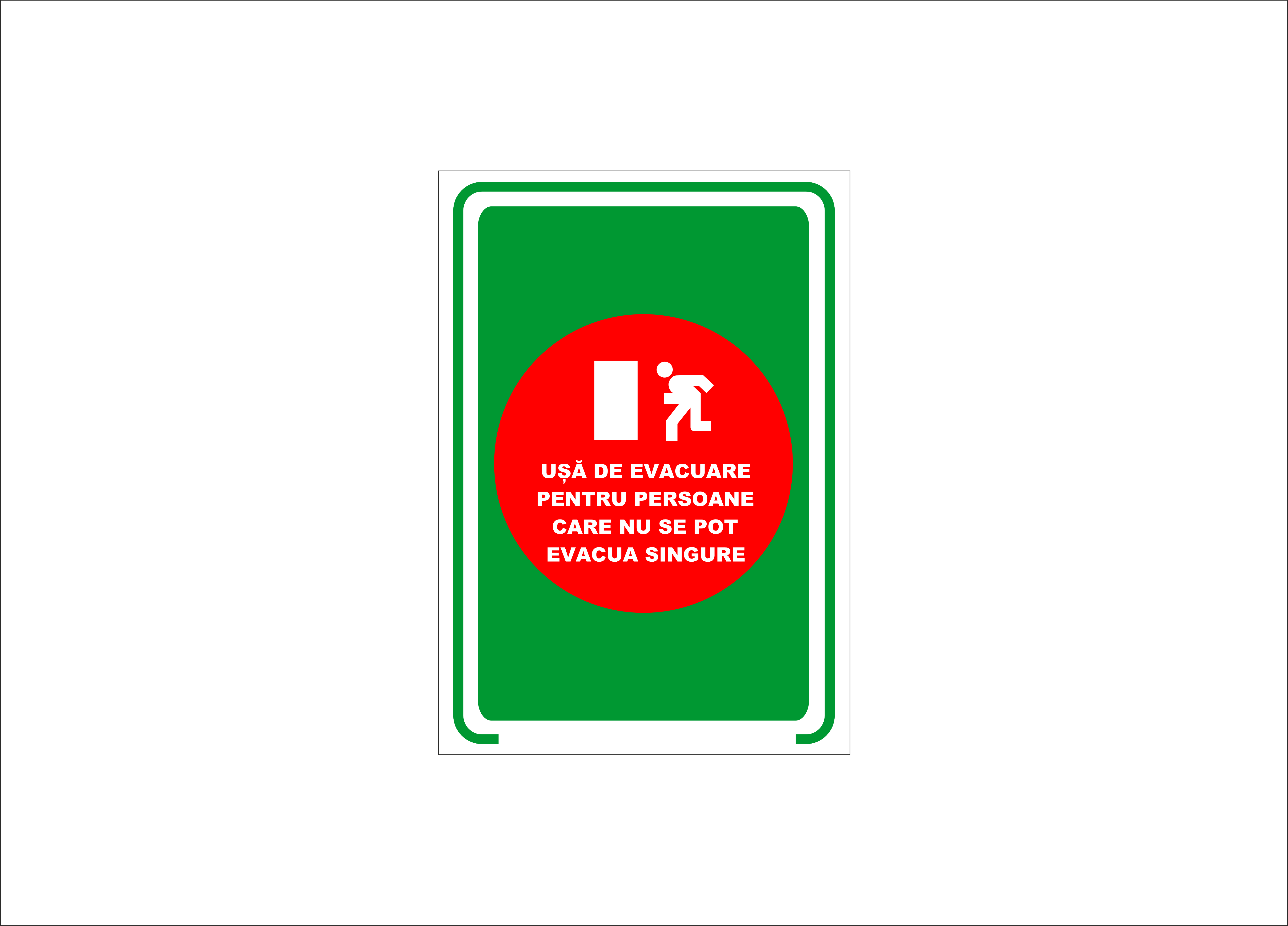 USA DE EVACUARE PENTRU PERSOANE CARE NU SE POT EVACUA SINGURE