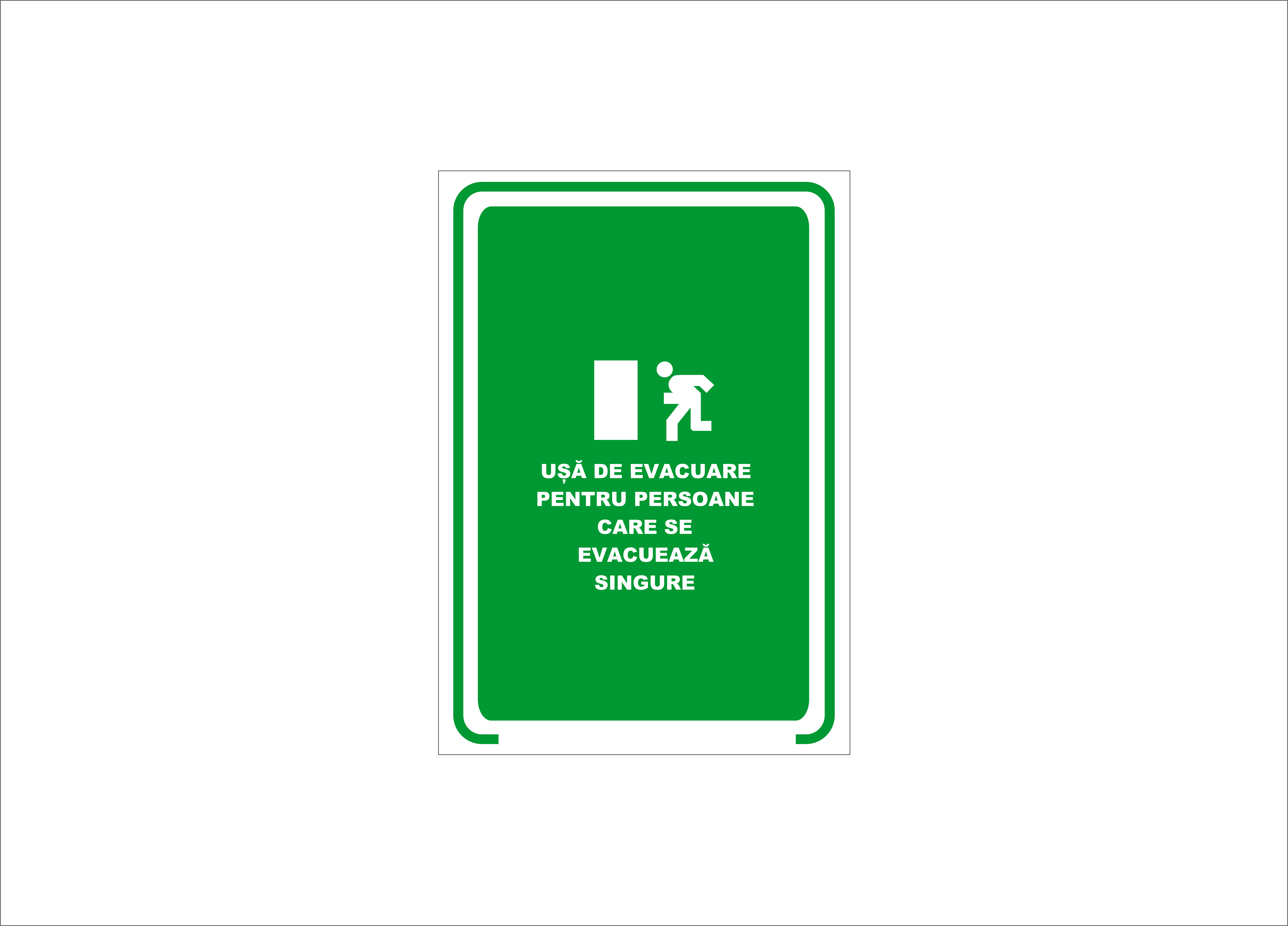 USA DE EVACUARE PENTRU PERSOANE CARE SE POT EVACUA SINGURE